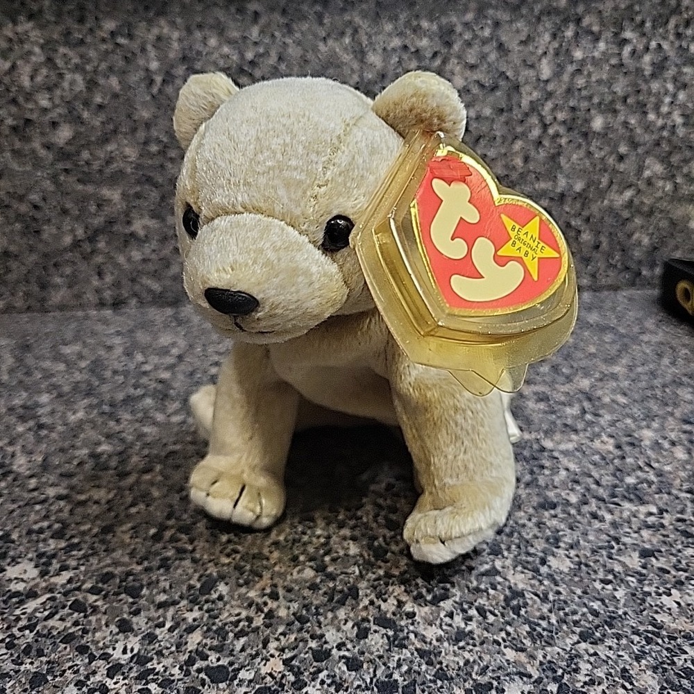 TY Beanie Baby Almond the Beige‎ Bear 1999 Tag Errors
